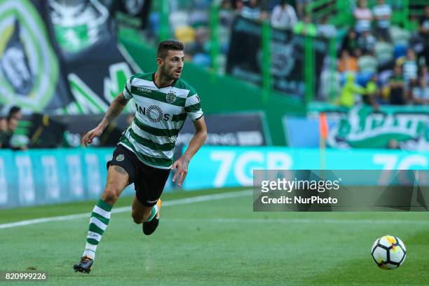 Sportings defender Cristiano Piccini from Italy during the Pre-season Friendly match between Sporting CP and AS Monaco at Estadio Jose Alvalade on...
