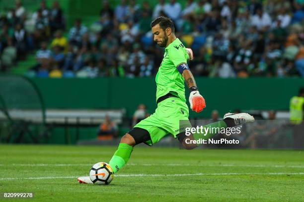 Sportings goalkeeper Rui Patricio from Portugal during the Pre-season Friendly match between Sporting CP and AS Monaco at Estadio Jose Alvalade on...