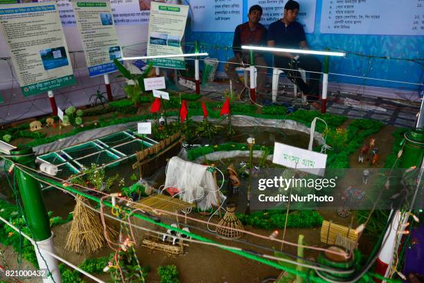 Bangladeshi People visits the Fisheries Fair in Dhaka, Bangladesh, on July 21, 2017. Bangladesh Fisheries Department organized a five day Fisheries...