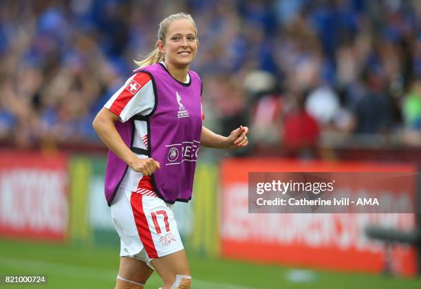 Sandra Betschart of Switzerland Women during the UEFA Women's Euro 2017 match between Iceland and Switzerland at Stadion De Vijverberg on July 22,...