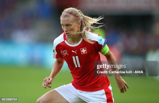 Lara Dickenmann of Switzerland Women during the UEFA Women's Euro 2017 match between Iceland and Switzerland at Stadion De Vijverberg on July 22,...