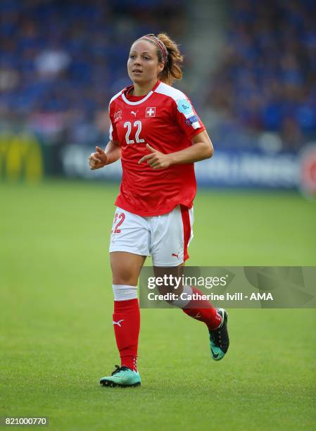 Vanessa Bernauer of Switzerland Women during the UEFA Women's Euro 2017 match between Iceland and Switzerland at Stadion De Vijverberg on July 22,...