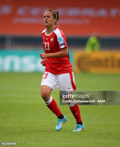 Vanessa Burki of Switzerland Women during the UEFA Women's Euro 2017 match between Iceland and Switzerland at Stadion De Vijverberg on July 22, 2017...