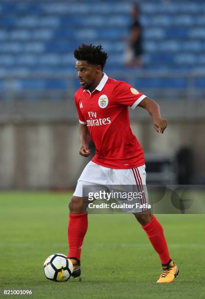 Benfica's defender Eliseu from Portugal in action during the Algarve Cup match between SL Benfica and Hull City at Estadio Algarve on July 22, 2017...