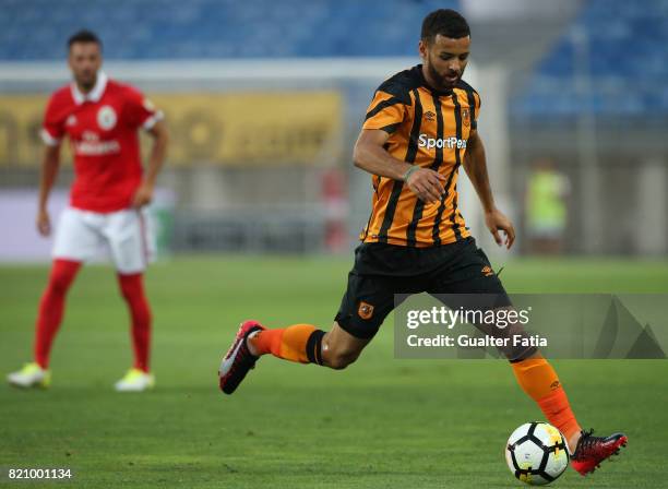 Hull City midfielder Kevin Stewart in action during the Algarve Cup match between SL Benfica and Hull City at Estadio Algarve on July 22, 2017 in...