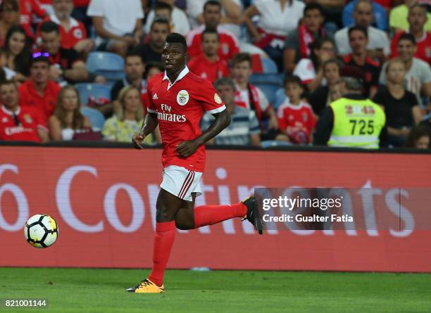 Benfica's defender Aurelio Buta from Portugal in action during the Algarve Cup match between SL Benfica and Hull City at Estadio Algarve on July 22,...