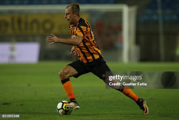 Hull City forward Kamil Grosickiin action during the Algarve Cup match between SL Benfica and Hull City at Estadio Algarve on July 22, 2017 in Faro,...