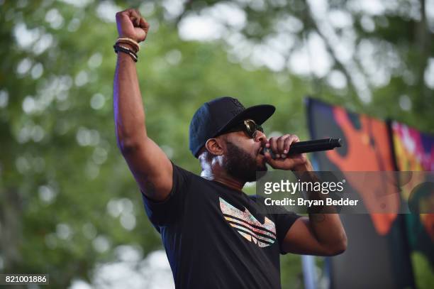 Talib Kweli performs onstage during OZY FEST 2017 Presented By OZY.com at Rumsey Playfield on July 22, 2017 in New York City.