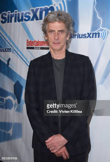 Peter Capaldi attends SiriusXM's Entertainment Weekly Radio Channel Broadcasts From Comic Con 2017 at Hard Rock Hotel San Diego on July 22, 2017 in...