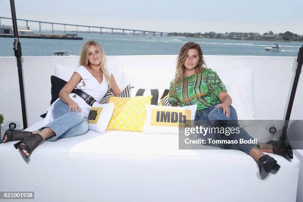 Aly Michalka and AJ Michalka of Aly & AJ on the #IMDboat at San Diego Comic-Con 2017 at The IMDb Yacht on July 22, 2017 in San Diego, California.
