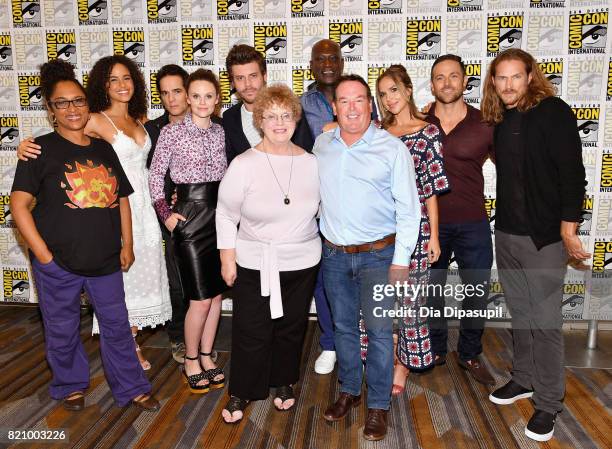 Executive producer Monica Owusu-Breen, actors Parisa Fitz-Henley, Yul Vazquez, Sarah Ramos, Francois Arnaud, actors Peter Mensah, Arielle Kebbel,...