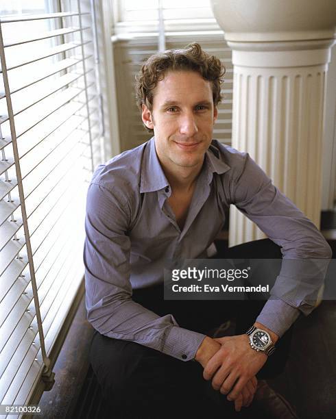 Baritone singer Jacques Imbrailo poses for a portrait shoot for the Independent magazine in London on December 12, 2007.