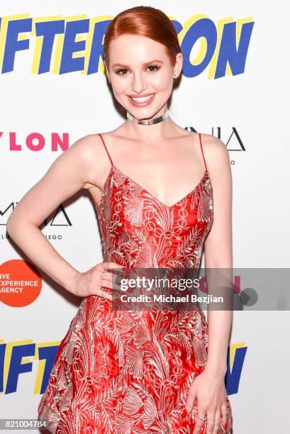 Madelaine Petsch attends NYLON And NVE | The Experience Agency Present After-Con At OMNIA San Diego at Omnia Nightclub on July 22, 2017 in San Diego,...