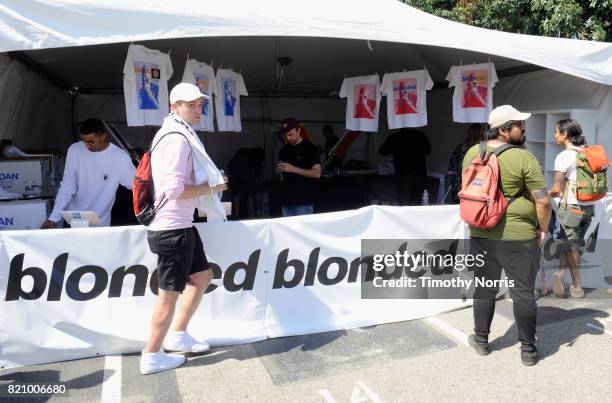 Festivalgoers attend day 2 of FYF Fest 2017 at Exposition Park on July 22, 2017 in Los Angeles, California.