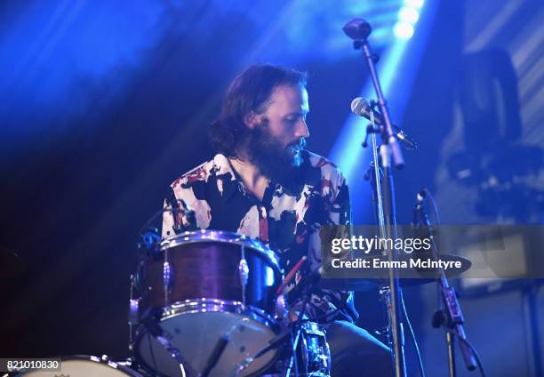 James Krivchenia of Big Thief performs onstage during day 2 of FYF Fest 2017 at Exposition Park on July 22, 2017 in Los Angeles, California.