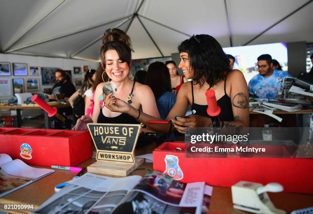 Festivalgoers at House of Vans during day 2 of FYF Fest 2017 at Exposition Park on July 22, 2017 in Los Angeles, California.
