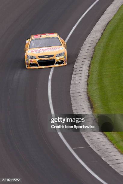 Ryan Newman Richard Childress Racing Chevrolet SS drives through turn one during practice for the NASCAR Monster Energy Cup Series Brantley Gilbert...