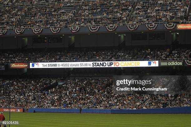 General view of fans during the State Farm Home Run Derby at the Yankee Stadium in the Bronx, New York on July 14, 2008.