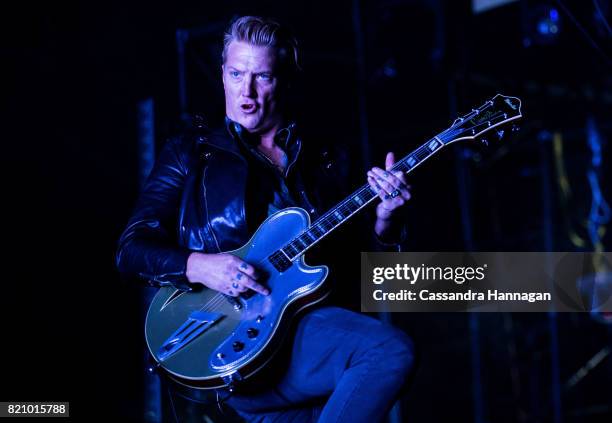 Josh Homme of the band Queens of the Stoneage performs during Splendour in the Grass 2017 on July 22, 2017 in Byron Bay, Australia.
