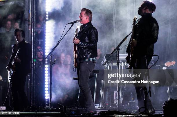 Josh Homme of the band Queens of the Stoneage performs during Splendour in the Grass 2017 on July 22, 2017 in Byron Bay, Australia.
