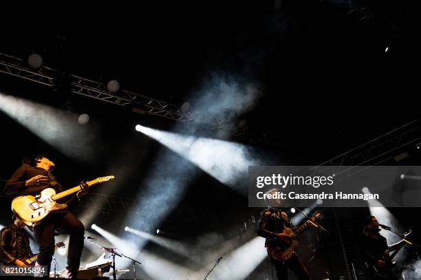 Josh Homme of the band Queens of the Stoneage performs during Splendour in the Grass 2017 on July 22, 2017 in Byron Bay, Australia.