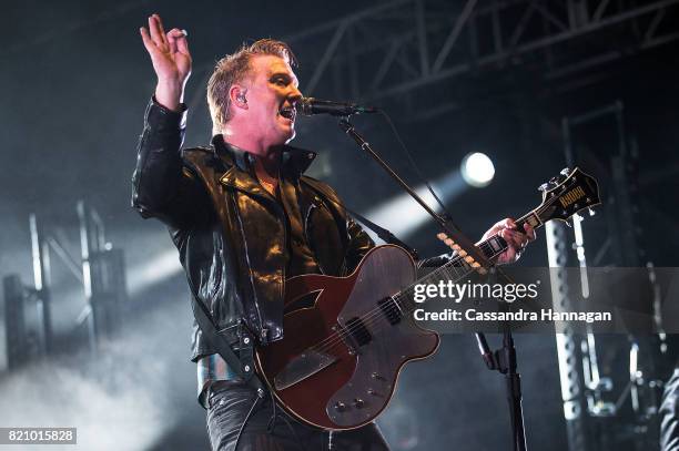 Josh Homme of the band Queens of the Stoneage performs during Splendour in the Grass 2017 on July 22, 2017 in Byron Bay, Australia.