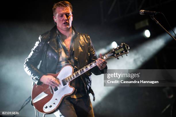 Josh Homme of the band Queens of the Stoneage performs during Splendour in the Grass 2017 on July 22, 2017 in Byron Bay, Australia.