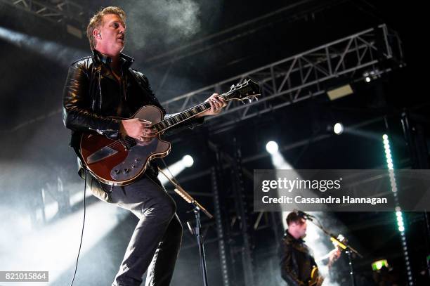 Josh Homme of the band Queens of the Stoneage performs during Splendour in the Grass 2017 on July 22, 2017 in Byron Bay, Australia.