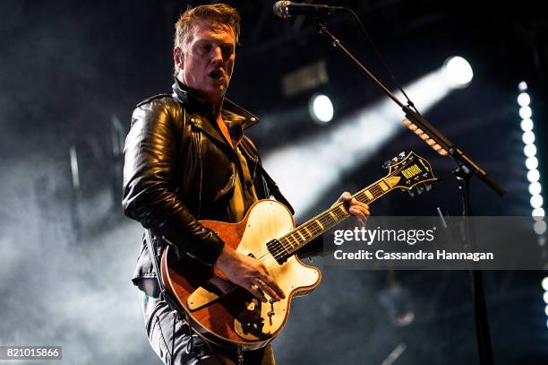 Josh Homme of the band Queens of the Stoneage performs during Splendour in the Grass 2017 on July 22, 2017 in Byron Bay, Australia.