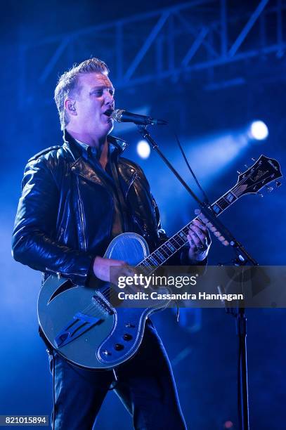 Josh Homme of the band Queens of the Stoneage performs during Splendour in the Grass 2017 on July 22, 2017 in Byron Bay, Australia.