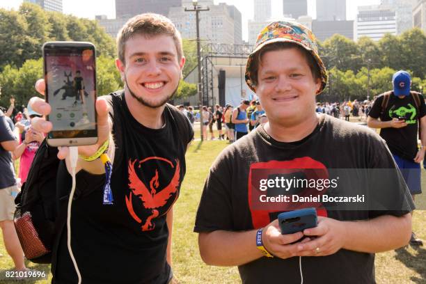 General view of atmosphere during the Pokemon GO Fest at Grant Park on July 22, 2017 in Chicago, Illinois.