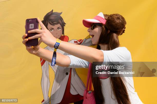 General view of atmosphere during the Pokemon GO Fest at Grant Park on July 22, 2017 in Chicago, Illinois.