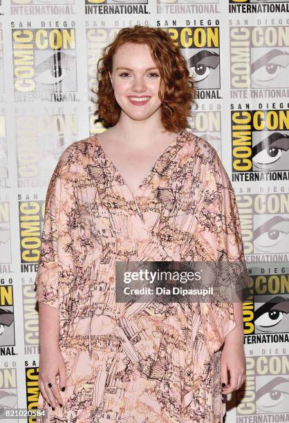Actress Shannon Purser at Netflix's "Stranger Things" Press line during Comic-Con International 2017 at Hilton Bayfront on July 22, 2017 in San...