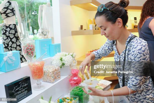 Diana Lucas attends an Edie Parker Pop-Up at Intermix hosted by Editor-in-Chief, Samantha Yanks and Designer Brett Heyman on July 22, 2017 in East...