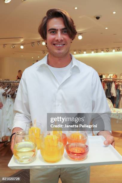 Guy Macchia attends an Edie Parker Pop-Up at Intermix hosted by Editor-in-Chief, Samantha Yanks and Designer Brett Heyman on July 22, 2017 in East...