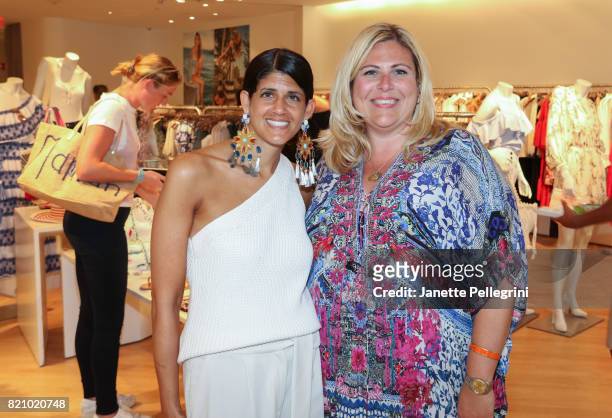 Tracey Lomrantz Lester and Megan Ruddy attend an Edie Parker Pop-Up at Intermix hosted by Editor-in-Chief, Samantha Yanks and Designer Brett Heyman...