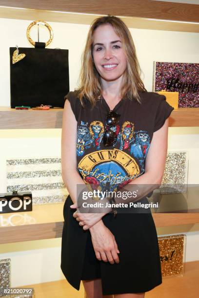 Designer Brett Heyman attends an Edie Parker Pop-Up at Intermix hosted by Editor-in-Chief, Samantha Yanks and Designer Brett Heyman on July 22, 2017...