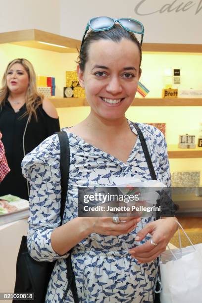 Diana Lucas attends an Edie Parker Pop-Up at Intermix hosted by Editor-in-Chief, Samantha Yanks and Designer Brett Heyman on July 22, 2017 in East...