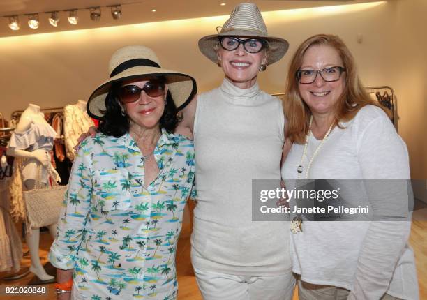 Wendy Siegl, Carol Weisman and Lori Moore attend an Edie Parker Pop-Up at Intermix hosted by Editor-in-Chief, Samantha Yanks and Designer Brett...