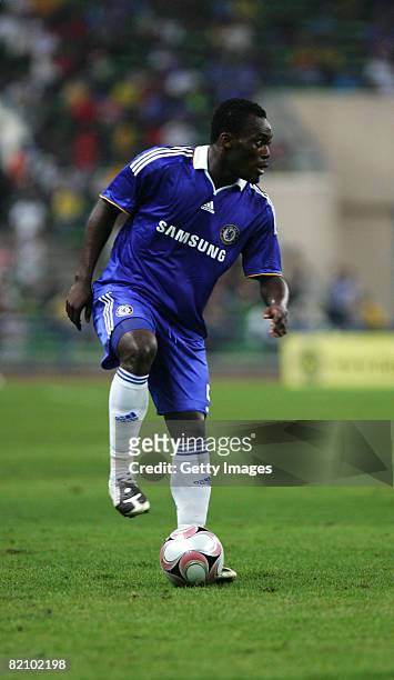 Michael Essien of Chelsea in action during the pre-season friendly match between Chelsea and a Malaysian Select XI, at the Shah Alam Stadium on July...