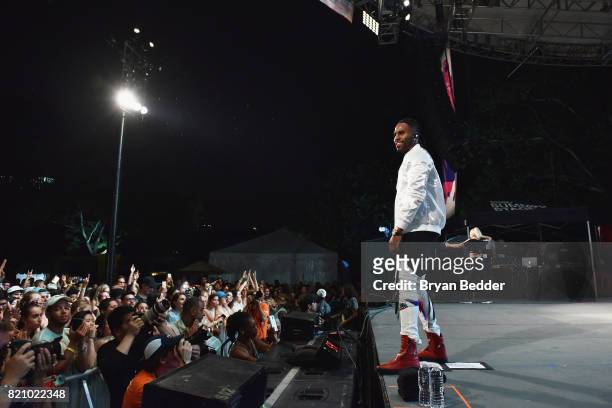 Singer-songwriter Jason Derulo performs onstage during OZY FEST 2017 Presented By OZY.com at Rumsey Playfield on July 22, 2017 in New York City.