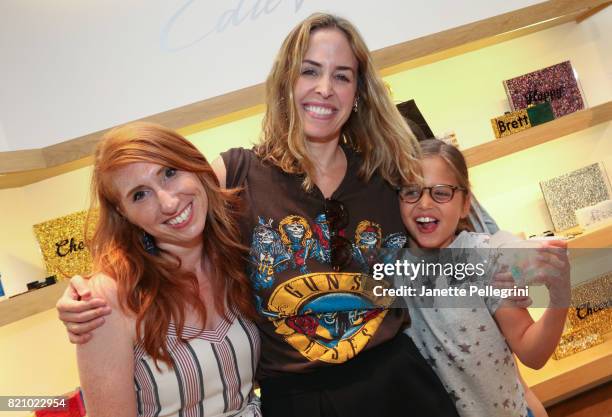 Brett Heyman, Edie Heyman and Alyssa Goss attend an Edie Parker Pop-Up at Intermix hosted by Editor-in-Chief, Samantha Yanks and Designer Brett...