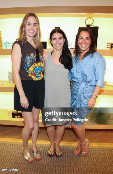 Brett Heyman and Samantha Yanks attend an Edie Parker Pop-Up at Intermix hosted by Editor-in-Chief, Samantha Yanks and Designer Brett Heyman on July...