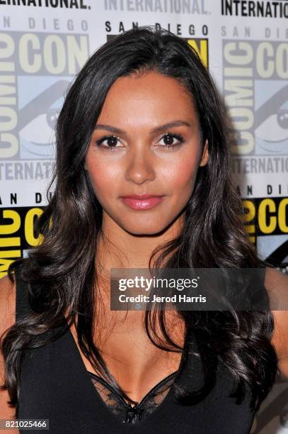 Actress Jessica Lucas at the "Gotham" Press Line during Comic-Con International 2017 at Hilton Bayfront on July 22, 2017 in San Diego, California.