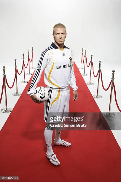 Soccer Player David Beckham of the Los Angeles Galaxy is photographed for Sports Illustrated on May 23, 2007 in Madrid, Spain. COVER IMAGE. CREDIT...
