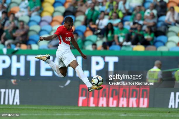 Monaco forward Kylian Mbappe from France during the Friendly match between Sporting CP and AS Monaco at Estadio Jose Alvalade on July 22, 2017 in...