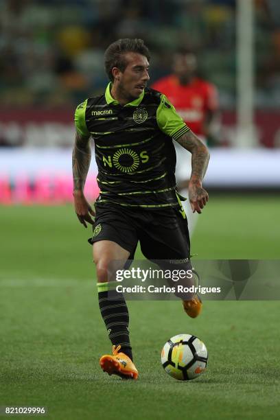 Sporting CP midfielder Iuri Medeiros from Portugal during the Friendly match between Sporting CP and AS Monaco at Estadio Jose Alvalade on July 22,...