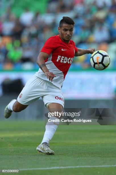 Monaco midfielder Rony Lopes from Portugal during the Friendly match between Sporting CP and AS Monaco at Estadio Jose Alvalade on July 22, 2017 in...