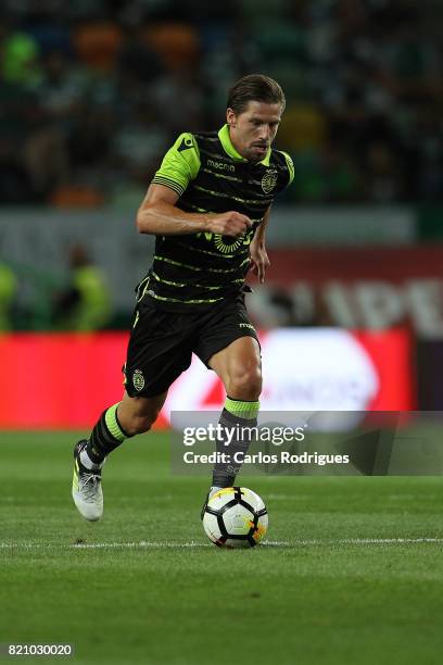 Sporting CP midfielder Adrien Silva from Portugal during the Friendly match between Sporting CP and AS Monaco at Estadio Jose Alvalade on July 22,...