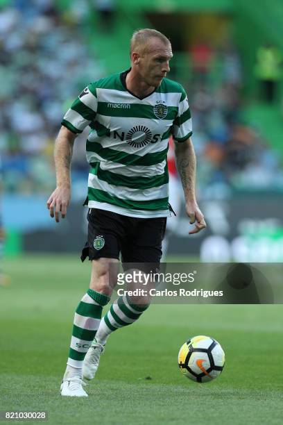 Sporting CP defender Jeremy Mathieu from France during the Friendly match between Sporting CP and AS Monaco at Estadio Jose Alvalade on July 22, 2017...